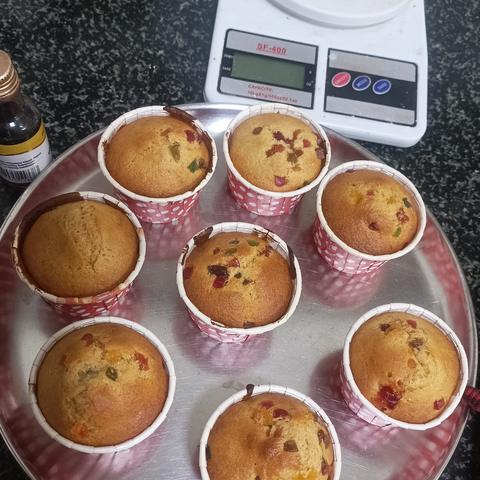 Plate of muffins